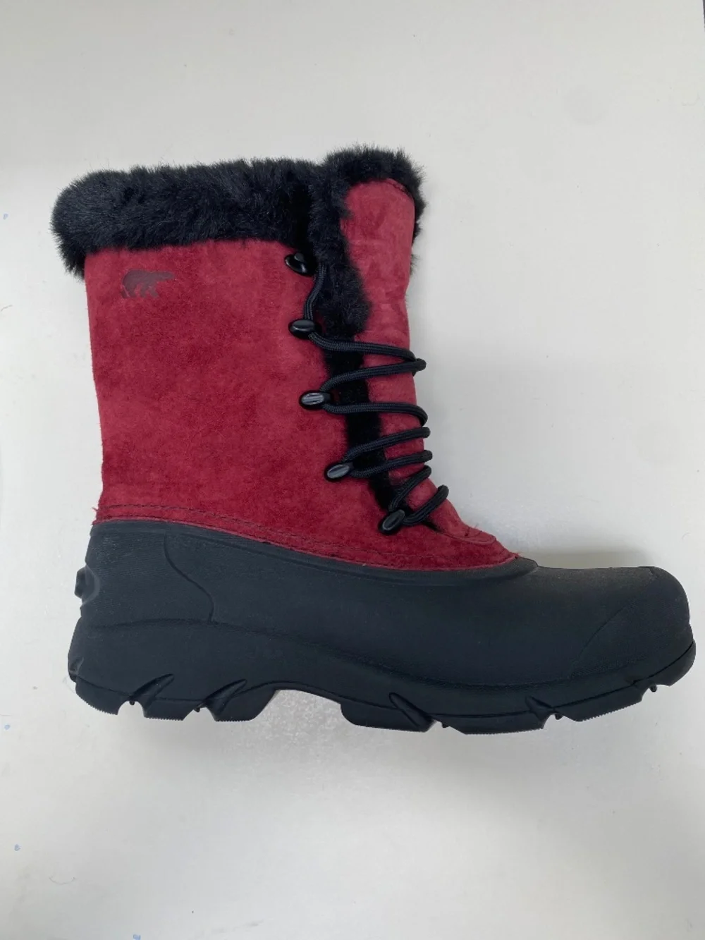 ✨NWT✨ Sorel Snow Bird Red Suede Faux Fur Winter Snow Boots